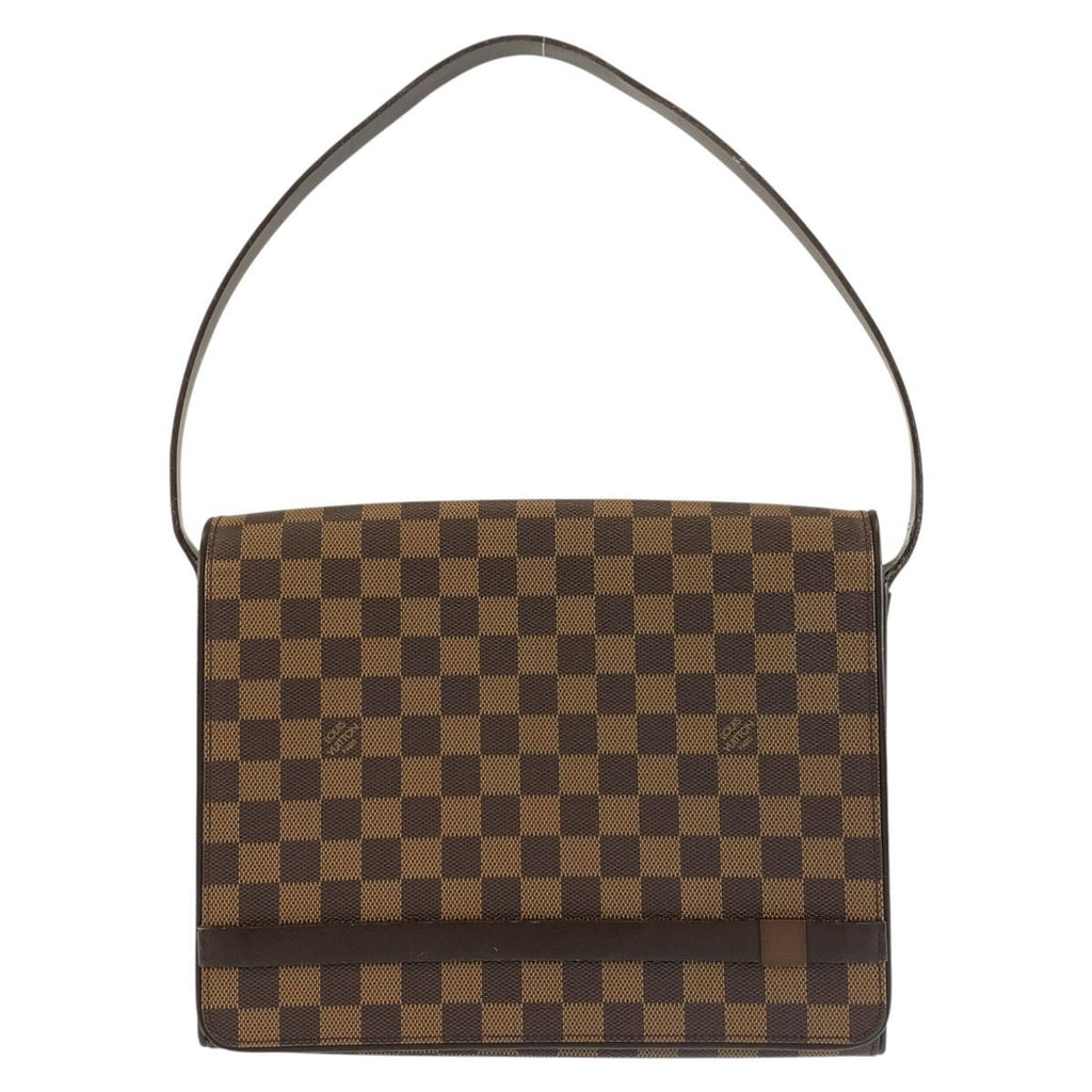 Louis Vuitton Damier Tribeca Carre Shoulder Bag Brown