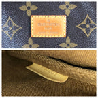 Louis Vuitton Monogram Saumur 30 Shoulder Bag Brown Gold Leather — view 4