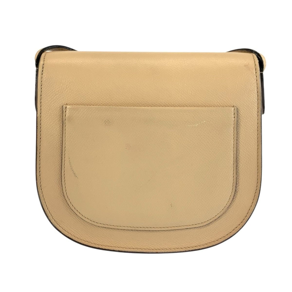 Celine Small Trotter Shoulder Bag Pochette Beige Silver Leather — view 2