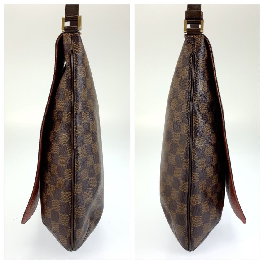 Louis Vuitton Damier Musette Shoulder Bag Brown Gold — view 8