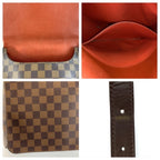 Louis Vuitton Damier Musette Shoulder Bag Brown Gold — view 6