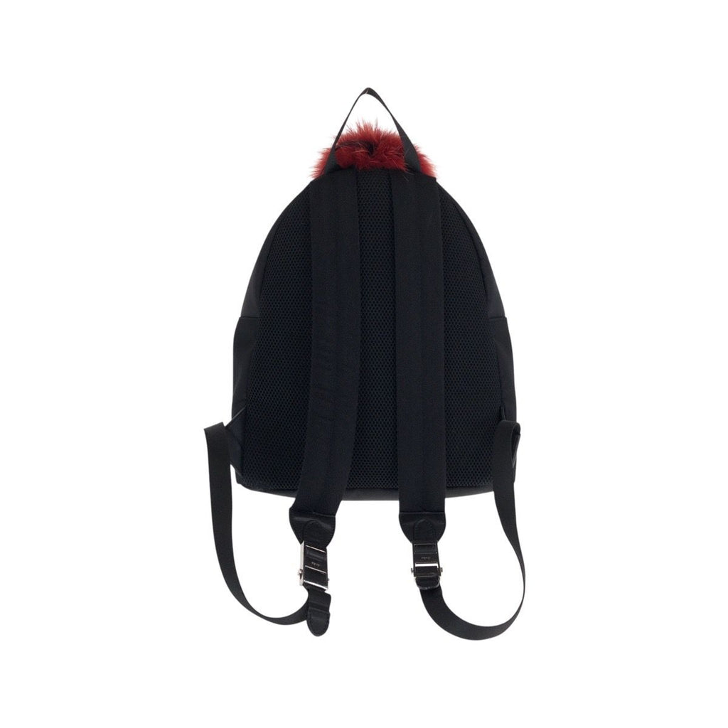Fendi Bugs Monster Backpack Black Pink Red Nylon Leather — view 2