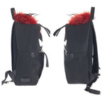 Fendi Bugs Monster Backpack Black Pink Red Nylon Leather — view 8