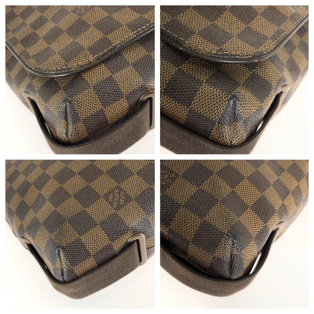 Louis Vuitton Damier Ebene Brooklyn MM Shoulder Bag Brown — view 3