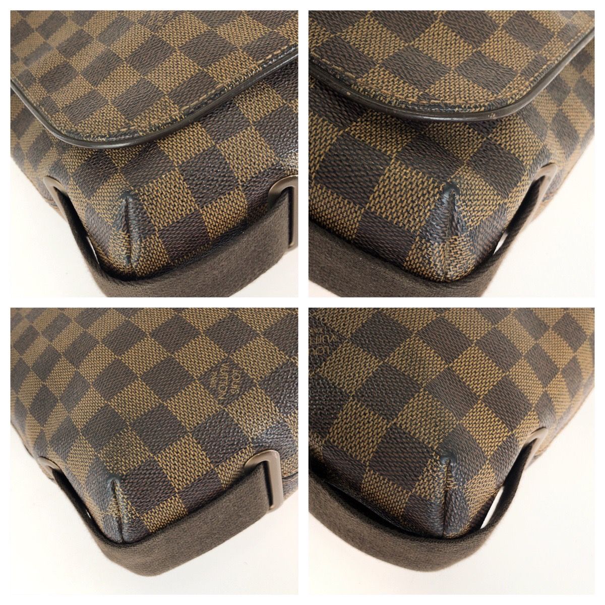 Louis Vuitton Damier Ebene Brooklyn MM Shoulder Bag Brown — view 3
