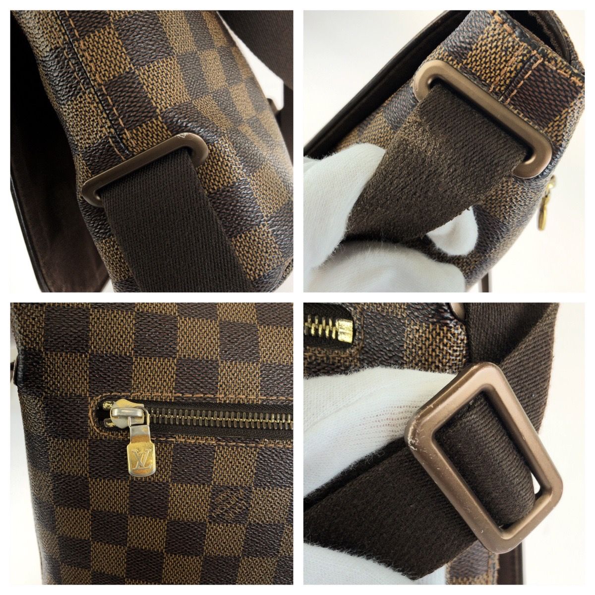 Louis Vuitton Damier Ebene Brooklyn MM Shoulder Bag Brown — view 6