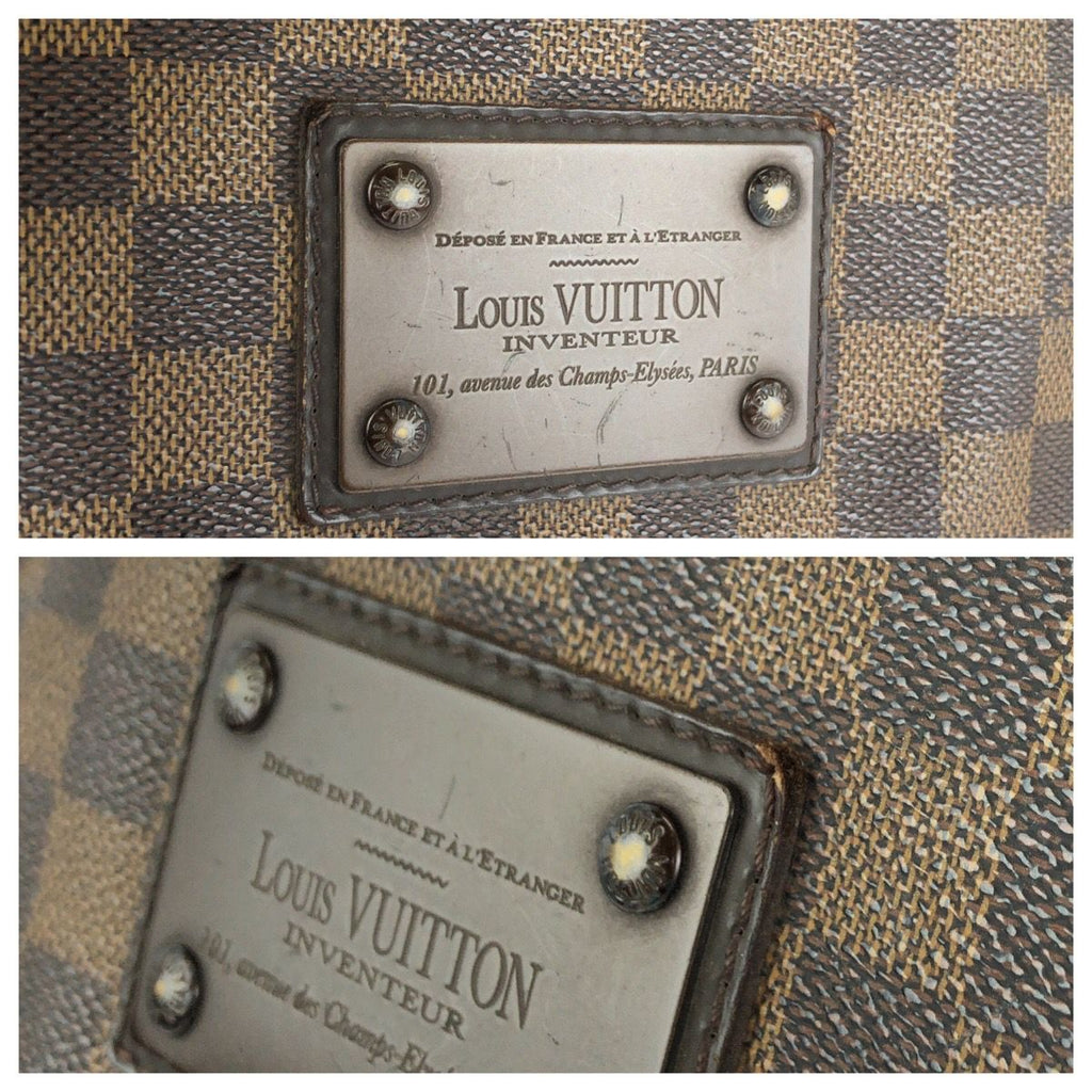 Louis Vuitton Damier Ebene Brooklyn MM Shoulder Bag Brown — view 5