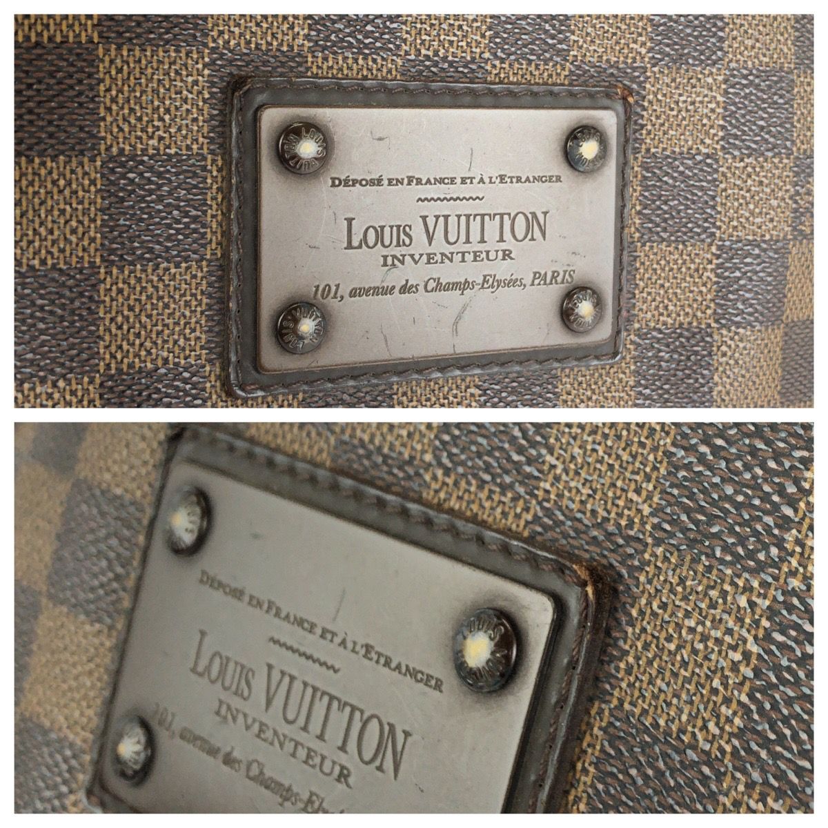 Louis Vuitton Damier Ebene Brooklyn MM Shoulder Bag Brown — view 5