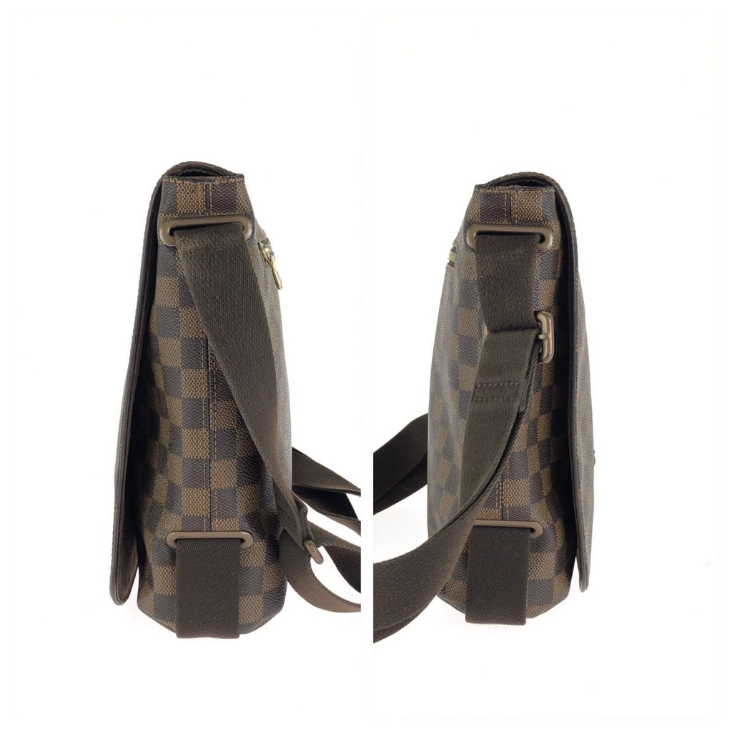 Louis Vuitton Damier Ebene Brooklyn MM Shoulder Bag Brown — view 8