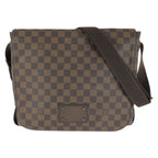 Louis Vuitton Damier Ebene Brooklyn MM Shoulder Bag Brown