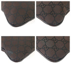 Gucci GG Pattern Shoulder Bag Brown Silver Nylon Leather — view 3