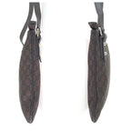 Gucci GG Pattern Shoulder Bag Brown Silver Nylon Leather — view 8