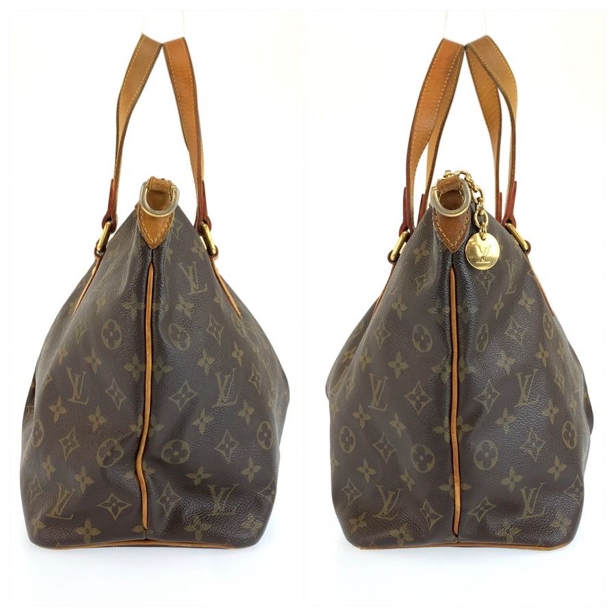 Louis Vuitton Monogram Palermo PM 2-Way Shoulder Bag Brown Gold Leather — view 8