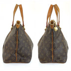 Louis Vuitton Monogram Palermo PM 2-Way Shoulder Bag Brown Gold Leather — view 8