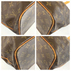 Louis Vuitton Monogram Palermo PM 2-Way Shoulder Bag Brown Gold Leather — view 4