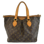 Louis Vuitton Monogram Palermo PM 2-Way Shoulder Bag Brown Gold Leather — view 2