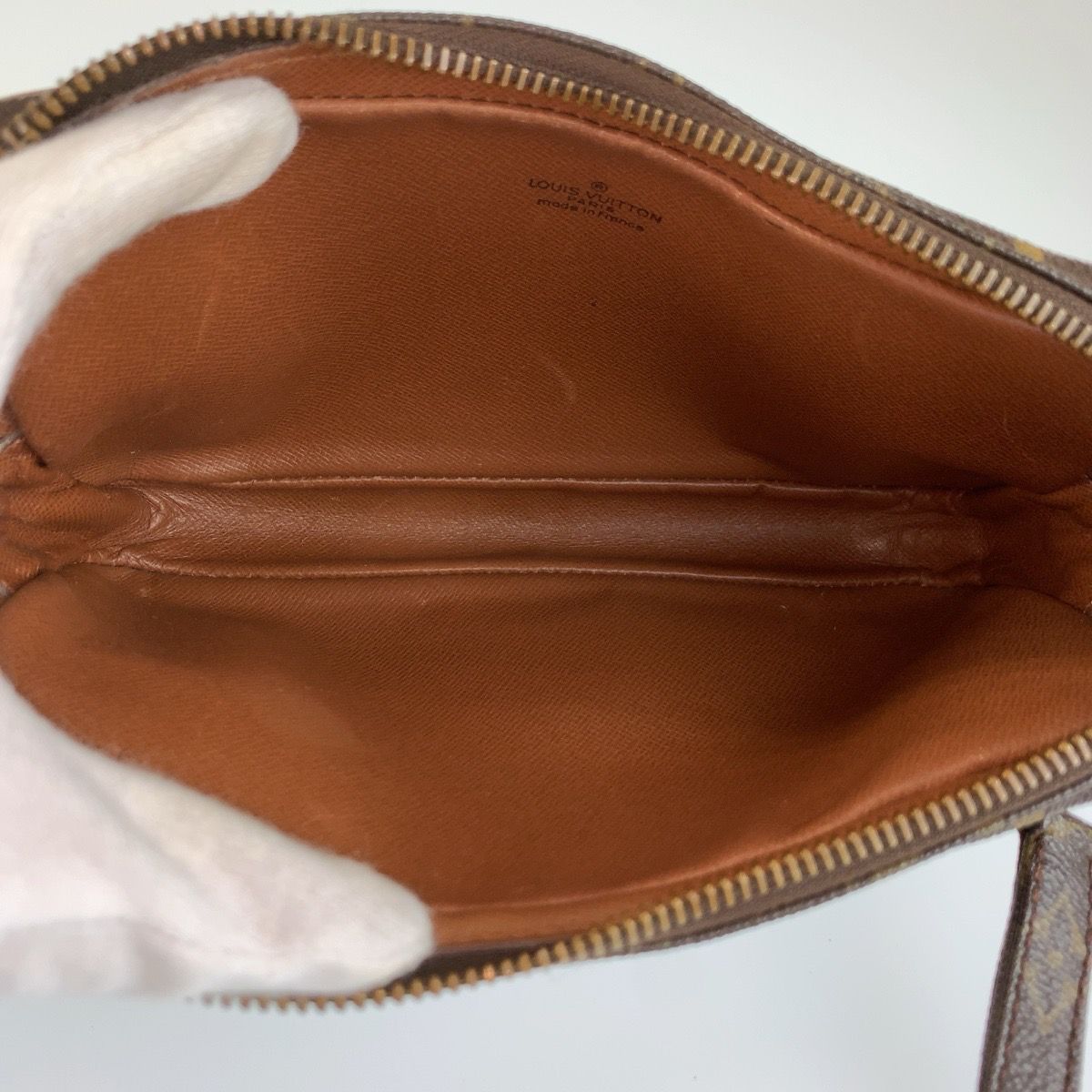 Louis Vuitton Monogram Marly Bandouliere Shoulder Bag Pochette Brown Gold — view 8