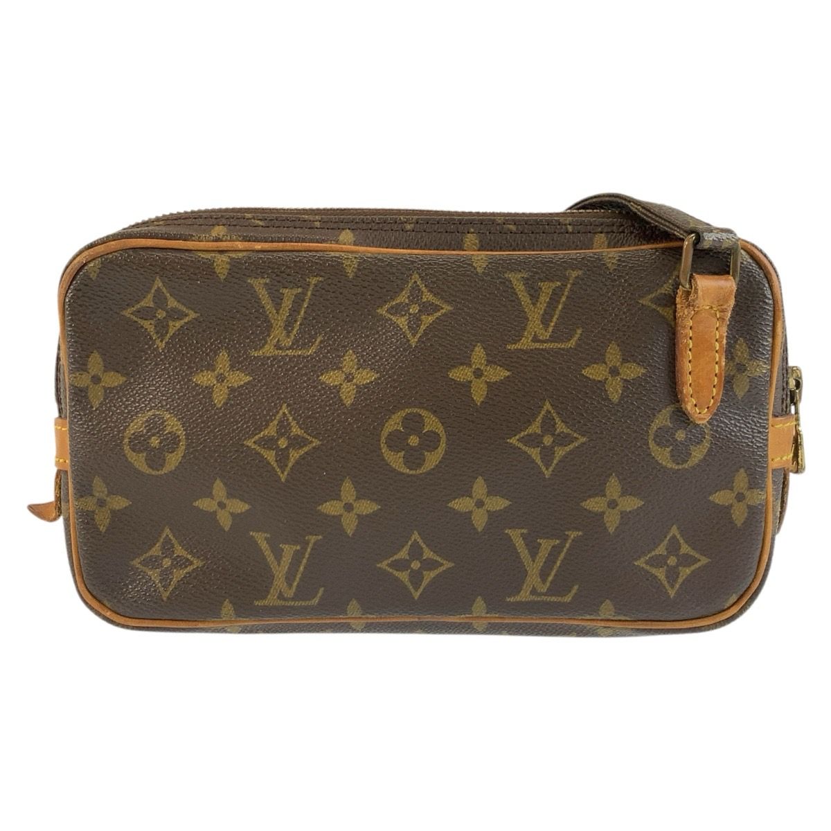 Louis Vuitton Monogram Marly Bandouliere Shoulder Bag Pochette Brown Gold — view 2