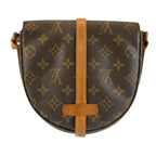 Louis Vuitton Monogram Chantilly PM Shoulder Bag Pochette Brown Gold Leather — view 2
