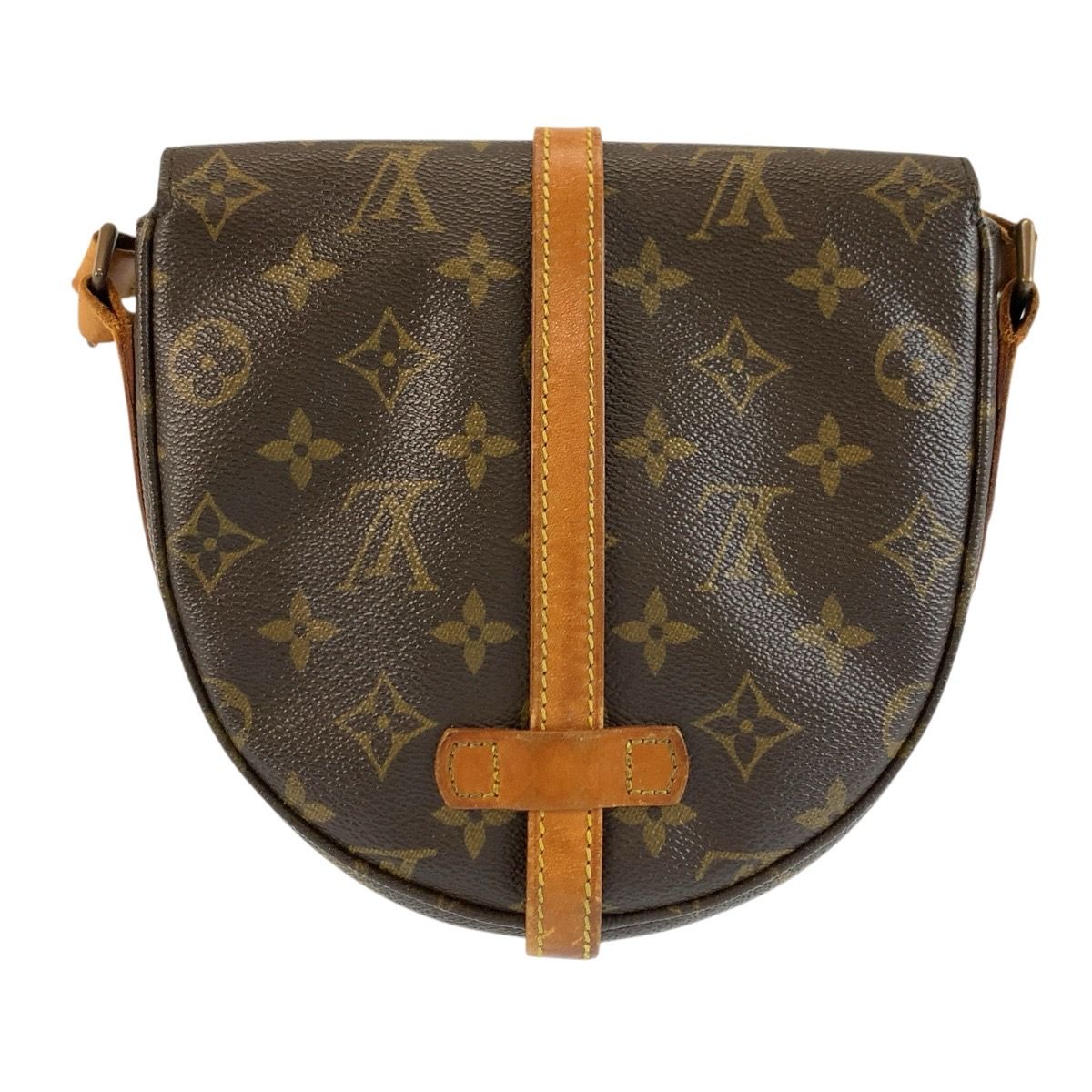 Louis Vuitton Monogram Chantilly PM Shoulder Bag Pochette Brown Gold Leather — view 2