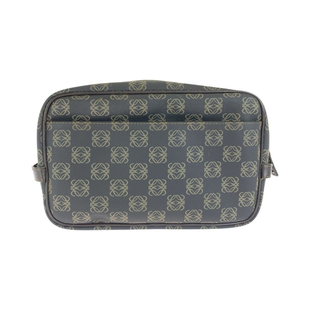 Loewe Repeat Anagram Clutch Black Brown Silver — view 2