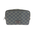 Loewe Repeat Anagram Clutch Black Brown Silver