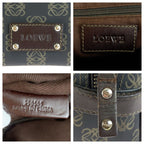 Loewe Repeat Anagram Clutch Black Brown Silver — view 4