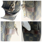 Loewe Repeat Anagram Clutch Black Brown Silver — view 5