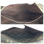 Loewe Repeat Anagram Clutch Black Brown Silver — view 8