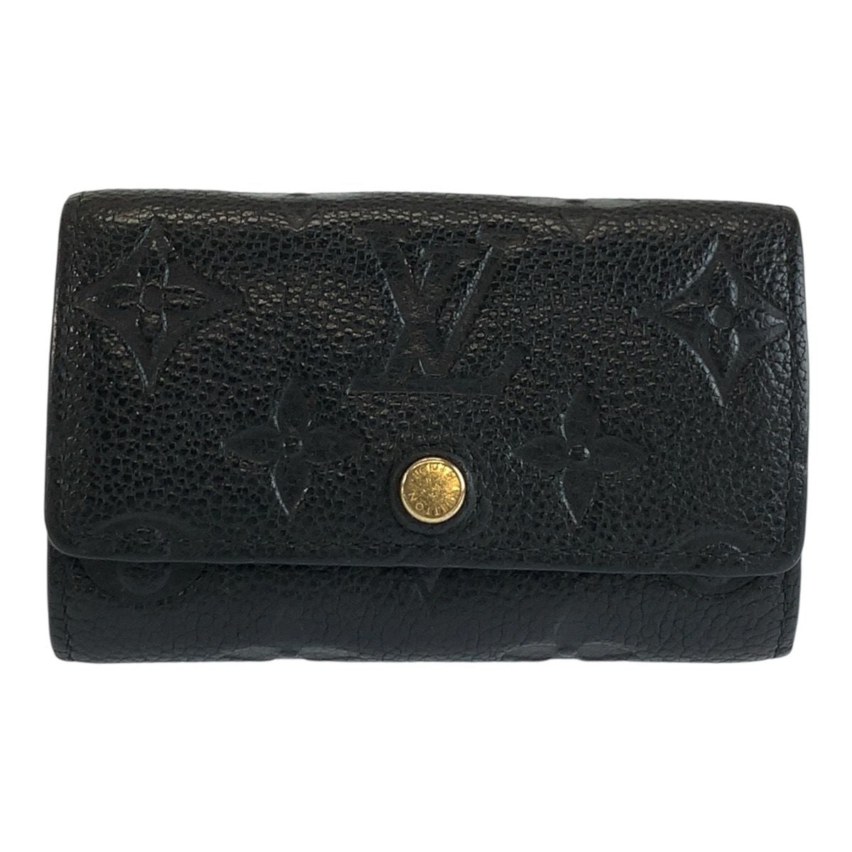Louis Vuitton Monogram Empreinte Multicles 6 Key Case Noir Black Gold Leather