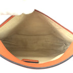 Loewe Pouch Makeup Case Orange Silver Leather — view 8