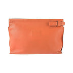 Loewe Pouch Makeup Case Orange Silver Leather — view 2