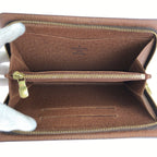Louis Vuitton Monogram Porto Monnaie Zip Wallet Brown Gold — view 4