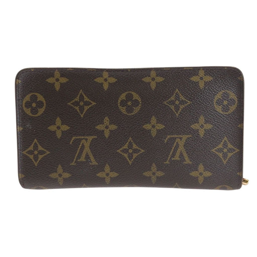 Louis Vuitton Monogram Porto Monnaie Zip Wallet Brown Gold — view 2