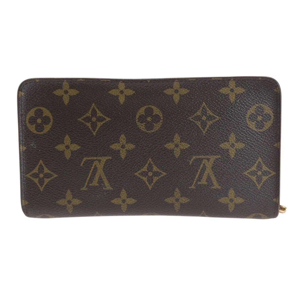 Louis Vuitton Monogram Porto Monnaie Zip Wallet Brown Gold — view 2