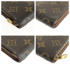 Louis Vuitton Monogram Porto Monnaie Zip Wallet Brown Gold — view 6
