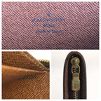 Louis Vuitton Monogram Porto Monnaie Zip Wallet Brown Gold — view 3