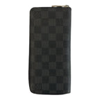 Louis Vuitton Damier Graphite Zippy Wallet Vertical Black Silver — view 2