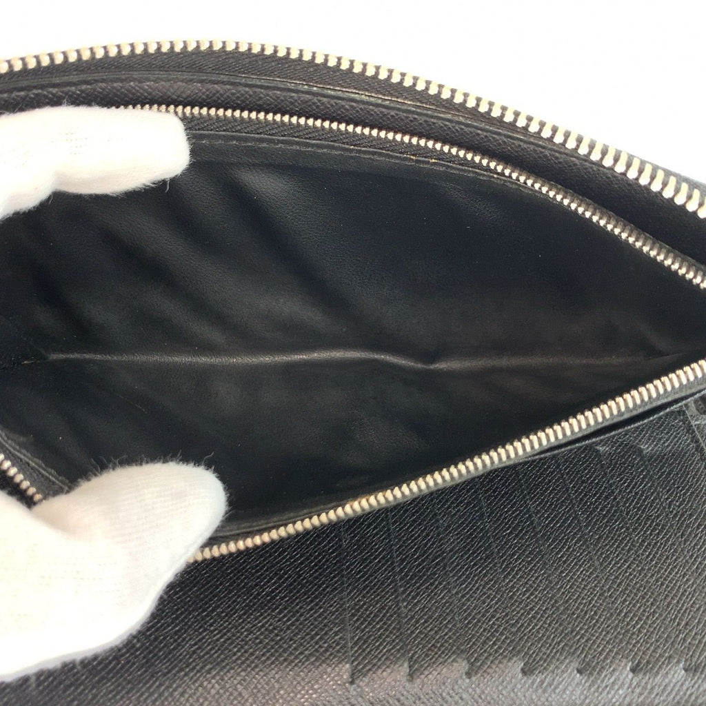 Louis Vuitton Damier Graphite Zippy Wallet Vertical Black Silver — view 6