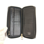 Louis Vuitton Damier Graphite Zippy Wallet Vertical Black Silver — view 4