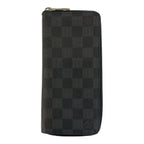 Louis Vuitton Damier Graphite Zippy Wallet Vertical Black Silver