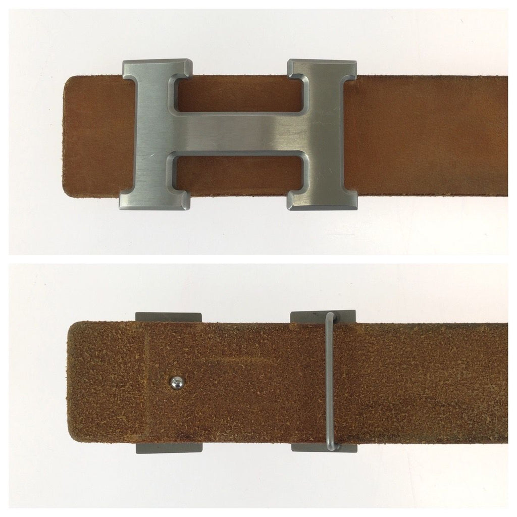 Hermes Constance H Buckle Belt Brown Silver — view 3