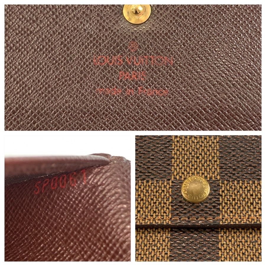 Louis Vuitton Damier Porte Tresor Etui Papiers Fold Wallet Trifold Compact — view 3