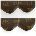 Louis Vuitton Monogram Pochette Cles Key Case Coin Purse Brown Gold — view 4