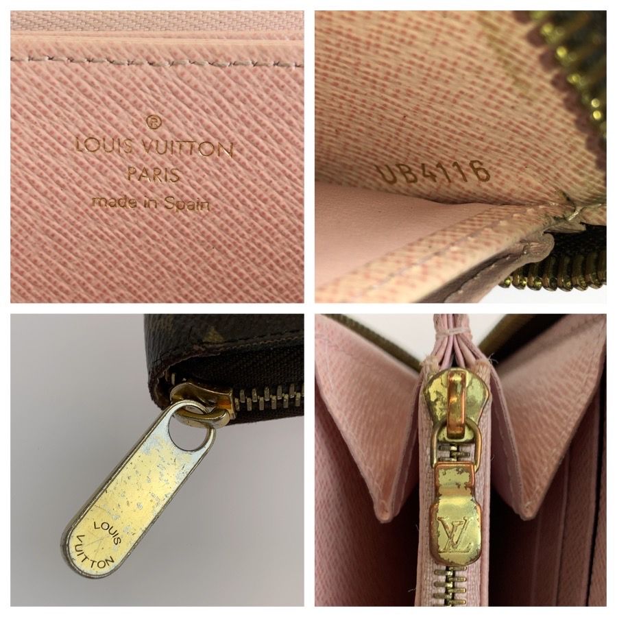 Louis Vuitton Monogram Zippy Wallet Brown Rose Ballerine Gold — view 3
