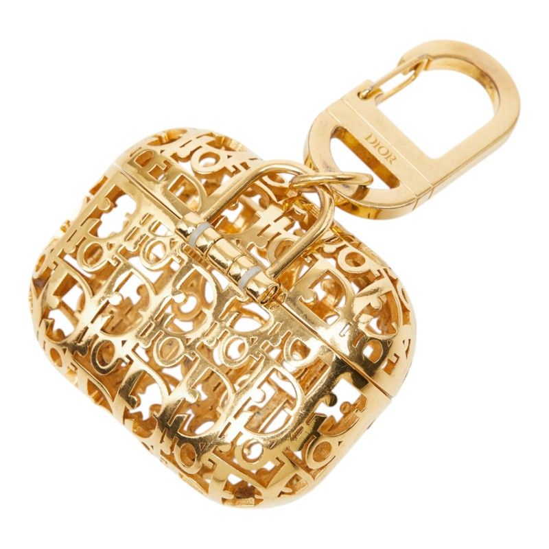 Dior Oblique Airpods Pro Case Gold Plated — view 2