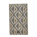 Dior CD Diamond Vertical Long Card Case Gray Beige Leather