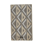 Dior CD Diamond Vertical Long Card Case Gray Beige Leather