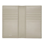 Dior CD Diamond Vertical Long Card Case Gray Beige Leather — view 6