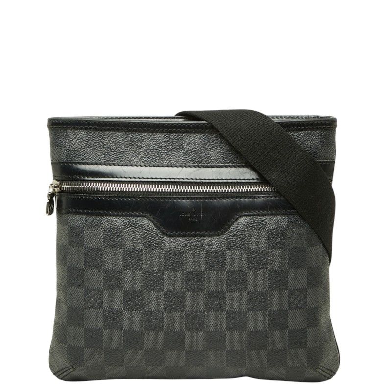 Louis Vuitton Damier Graphite Thomas Crossbody Shoulder Bag Black Leather